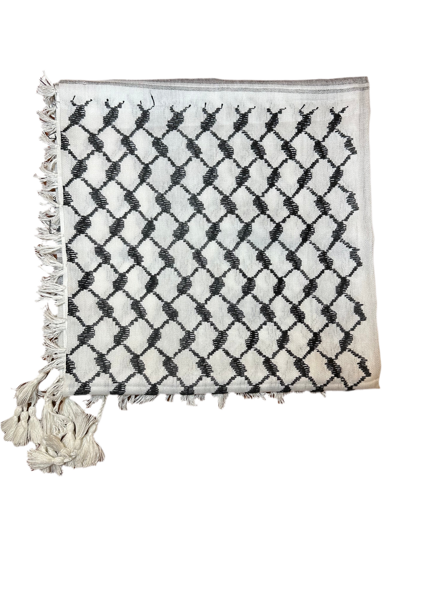 Black and White Keffiyeh